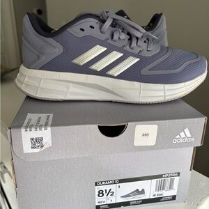 Adidas women Duramo 10 Athletic‎ Shoes in Gray and White 🔥🔥hot shoe